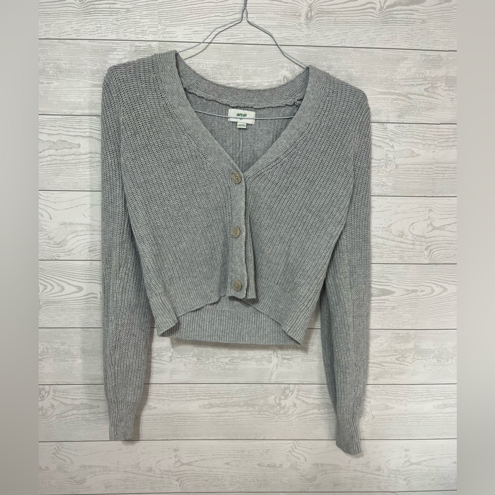 Aerie Cropped Cardigan Sweater- Women’s Small
